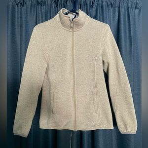Swiss Tech Fleece Jacket, white/cream, size small